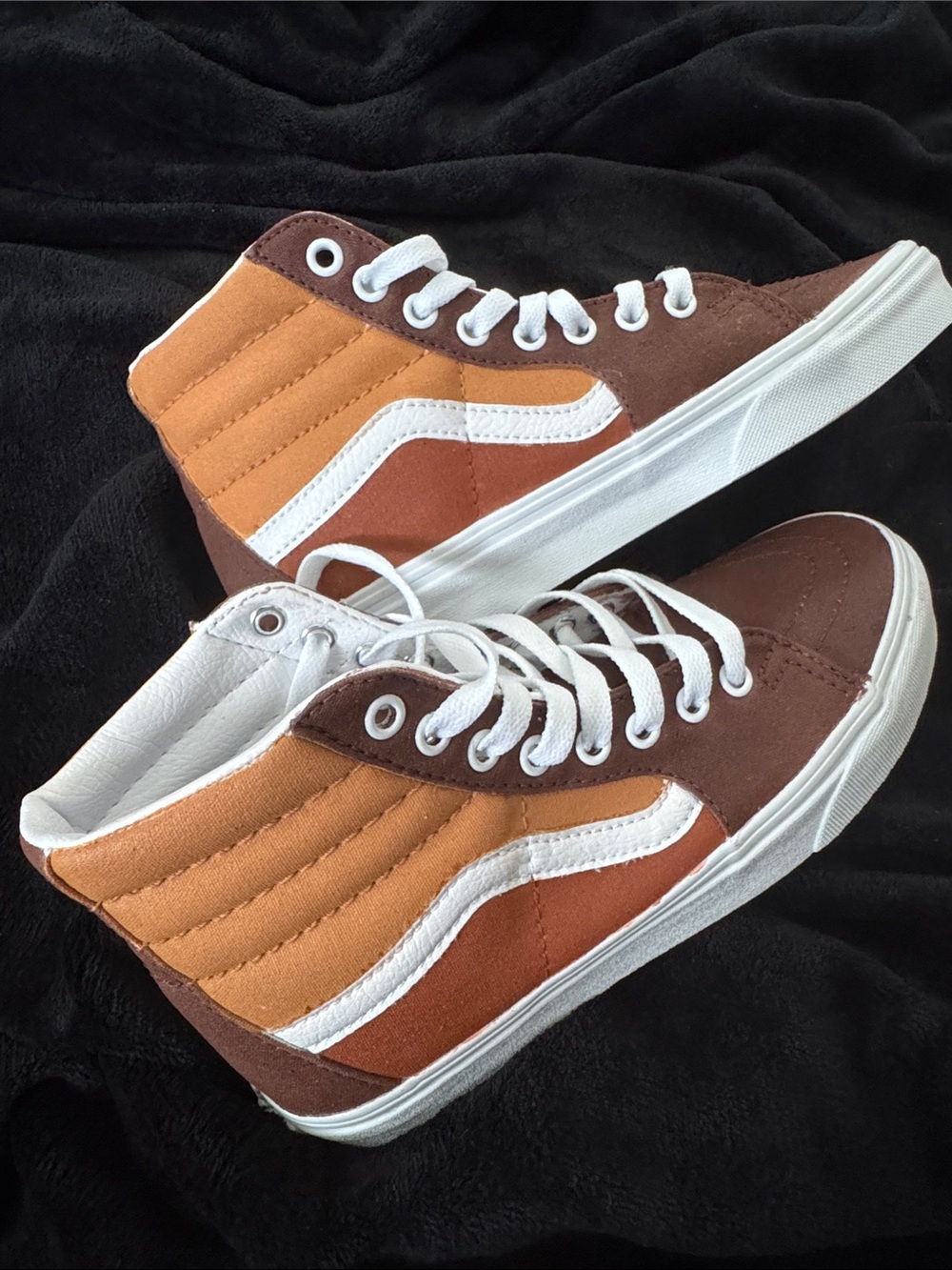 Custom 3 shades of brown Sk8 Vans